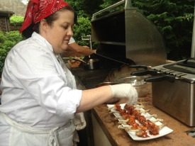 Finishing touches to the plate