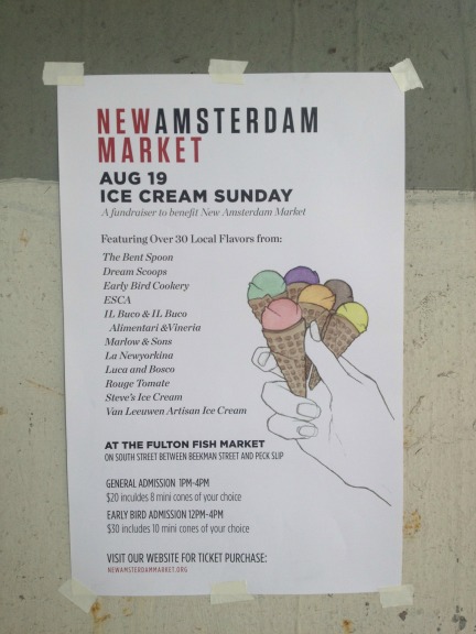 New Amsterdam Market Ice Cream Sunday Poster