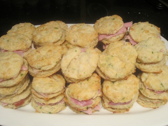 Platter Of Ham Biscuits