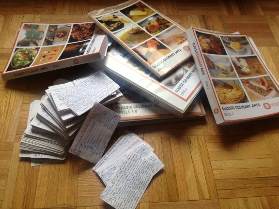 Culinary School Books Notecards