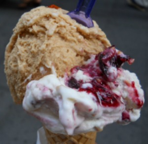 Gelato at Cremeria 7 Chiese