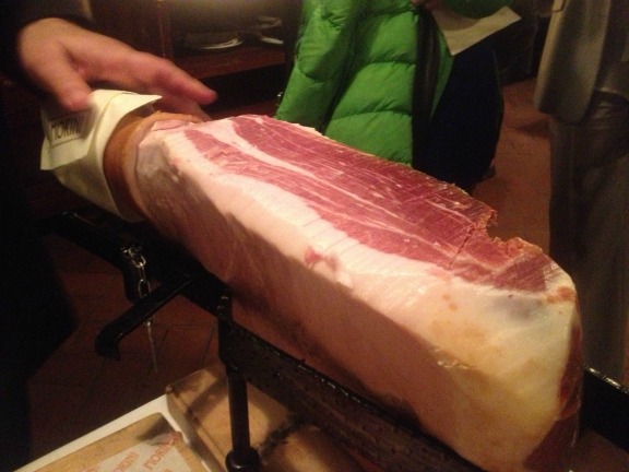 Sliced Leg Of Prosciutto Di Parma