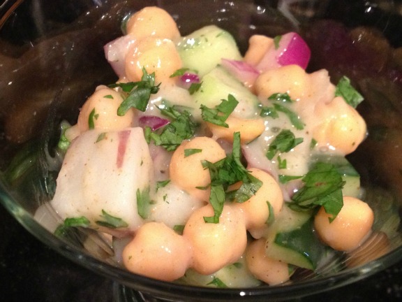 Indian Chickpea Yogurt Salad