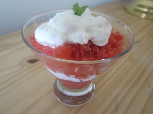 2 Serving Of Strawberry Limoncello Granita