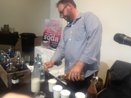 Anton Making Sodas At Book Signing