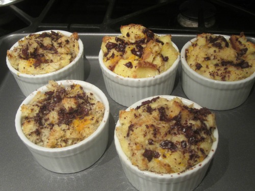 Chocolate Orange Bread Puddings Ready To Serve