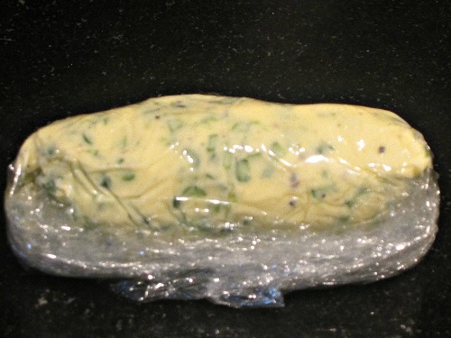 Garlic Scape Buttter Wrapped Up