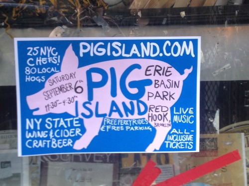 Pig Island 2014 Signage